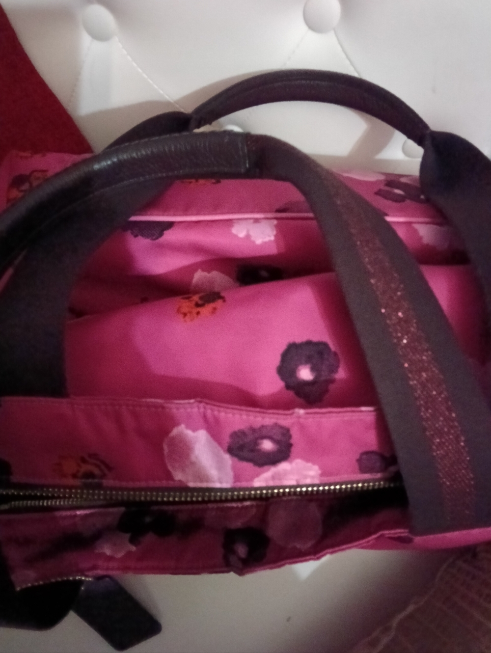 Coach Court Halftone Floral Tote Confetti Pink E2111- C5670 - Picture 11 of 15